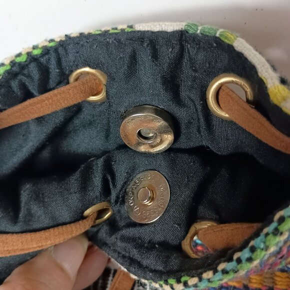 Chumbak Boho Crossbody Bag With Tribal Print & Tassels Magnetic Closure - Picture 13 of 16